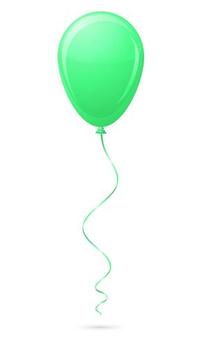 illustrazione vettoriale palloncino verde