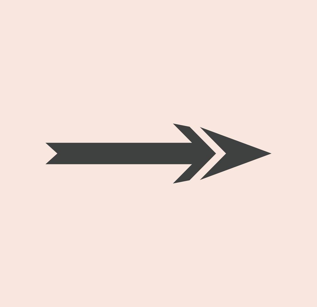 simbolo della freccia per il sito Web o il modello Web. vettore icona freccia su sfondo bianco