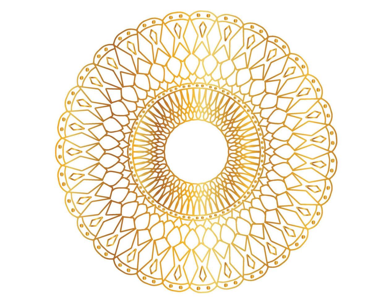 modello di design mandala d'oro, sfondo, fiore, ornamento vettore