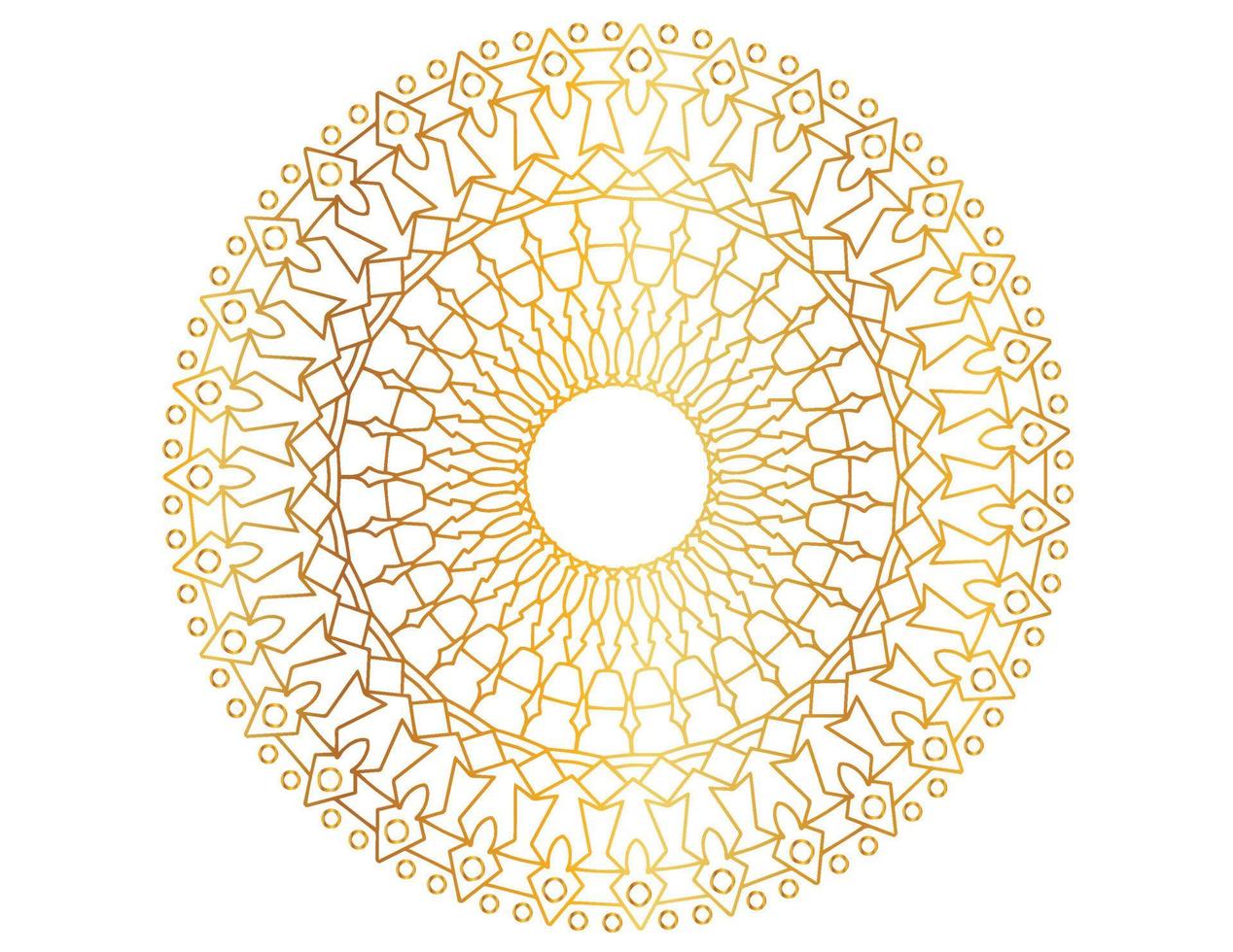 modello di design mandala d'oro, sfondo, fiore, ornamento vettore