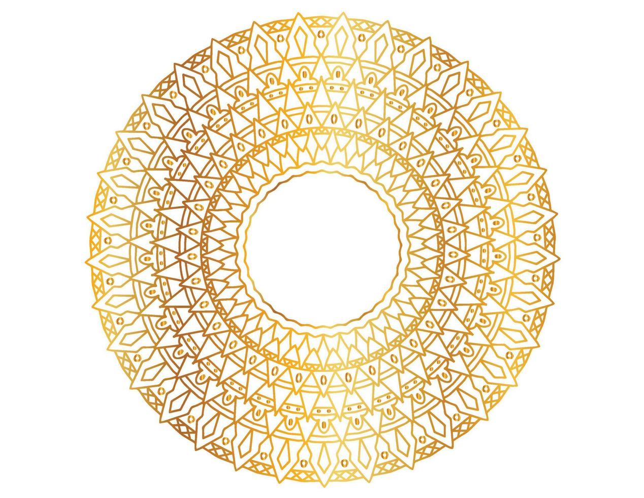 modello di design mandala d'oro, sfondo, fiore, ornamento vettore