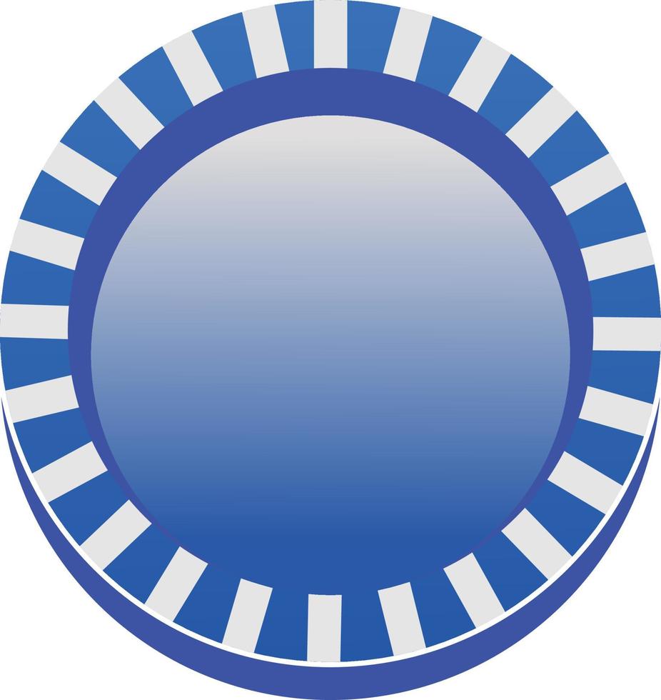 illustrazione vettoriale dell'icona del chip blu