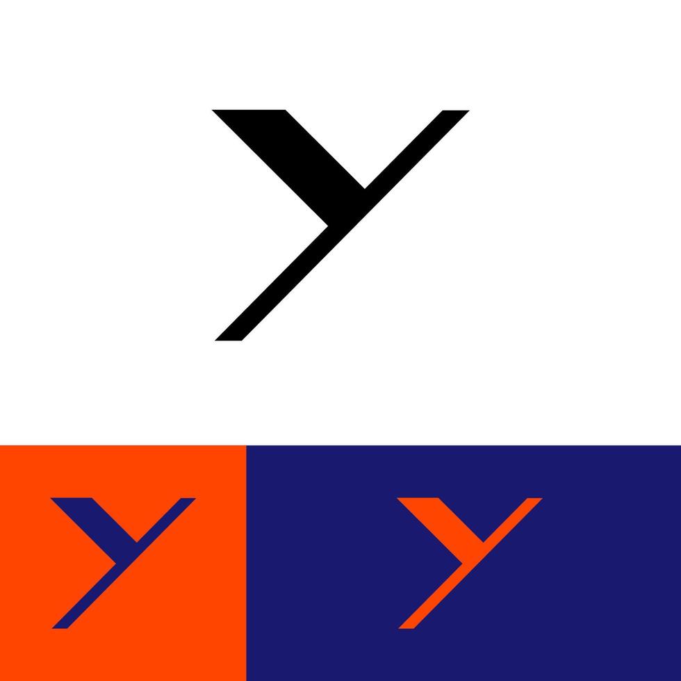 elemento del modello di progettazione del logo della lettera y. logotipo vettoriale