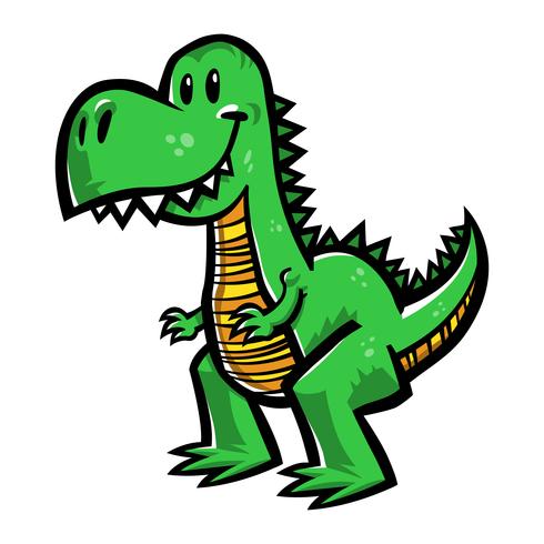 Dinosauro Tyrannosaurus Rex, cartone animato T-Rex vettore