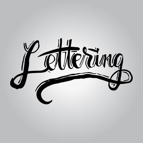 lettering vettore