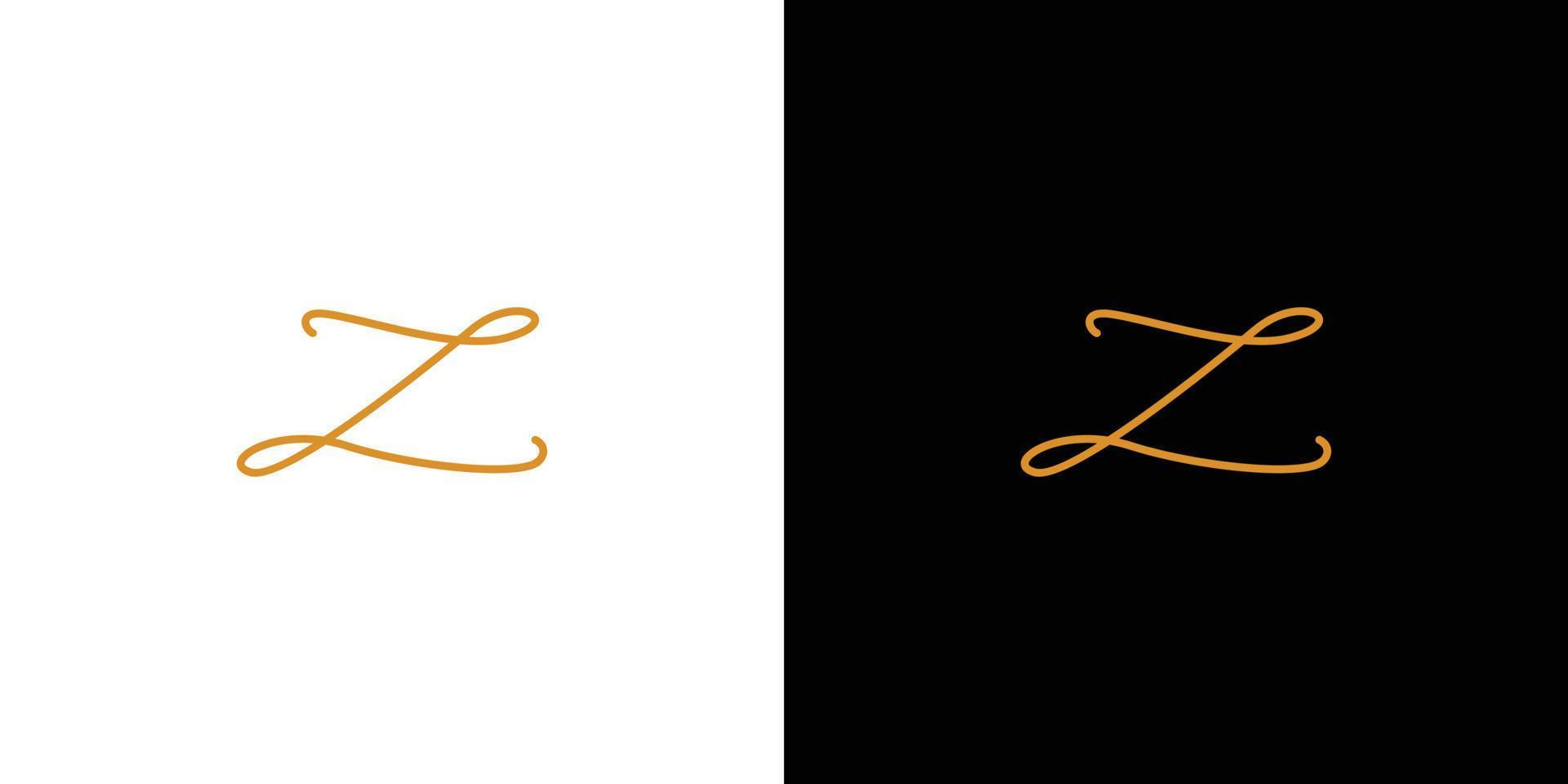 design moderno e unico del logo della lettera z 3 vettore