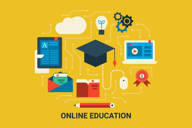 Educazione online vettore