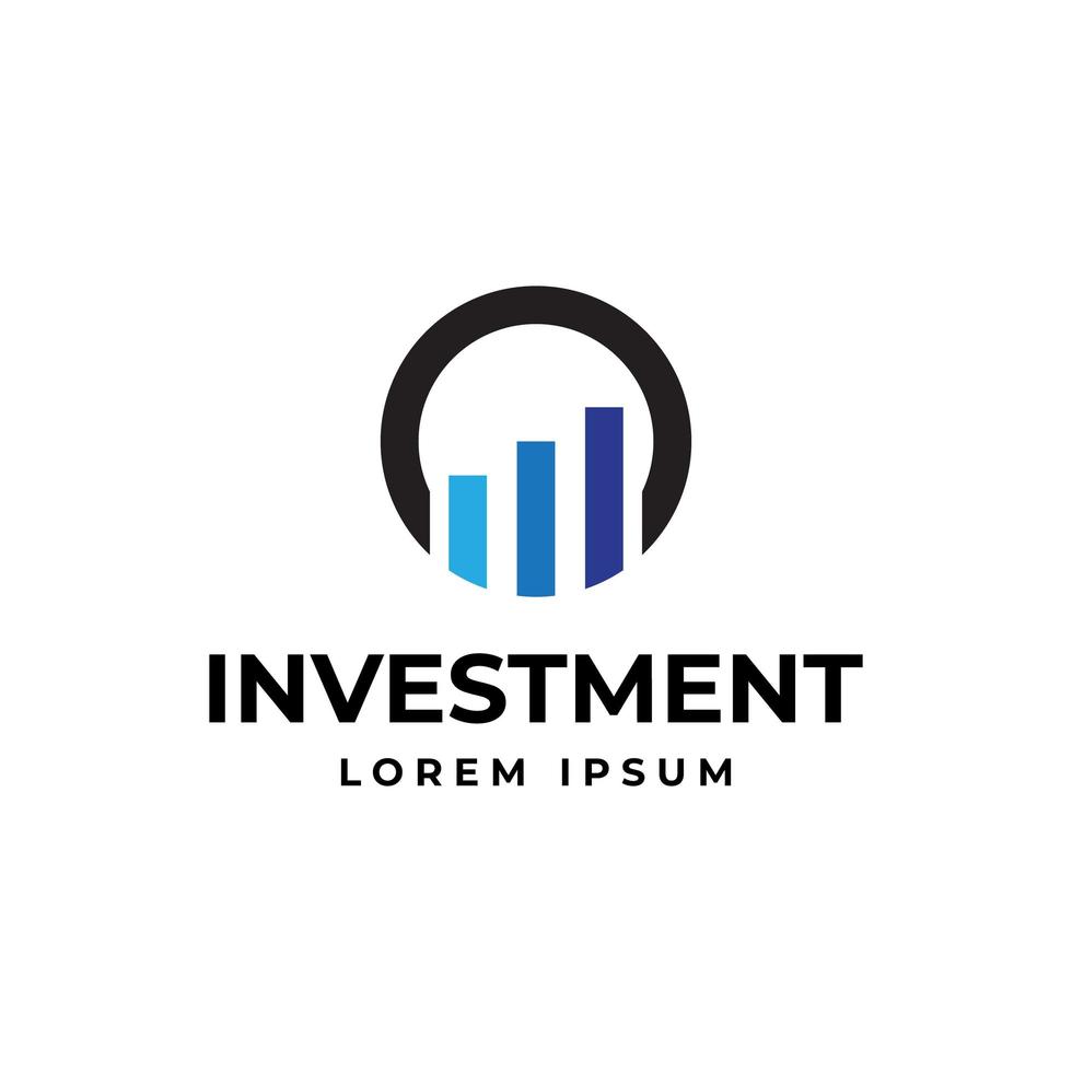 modello di logo di vettore di investimento di crescita
