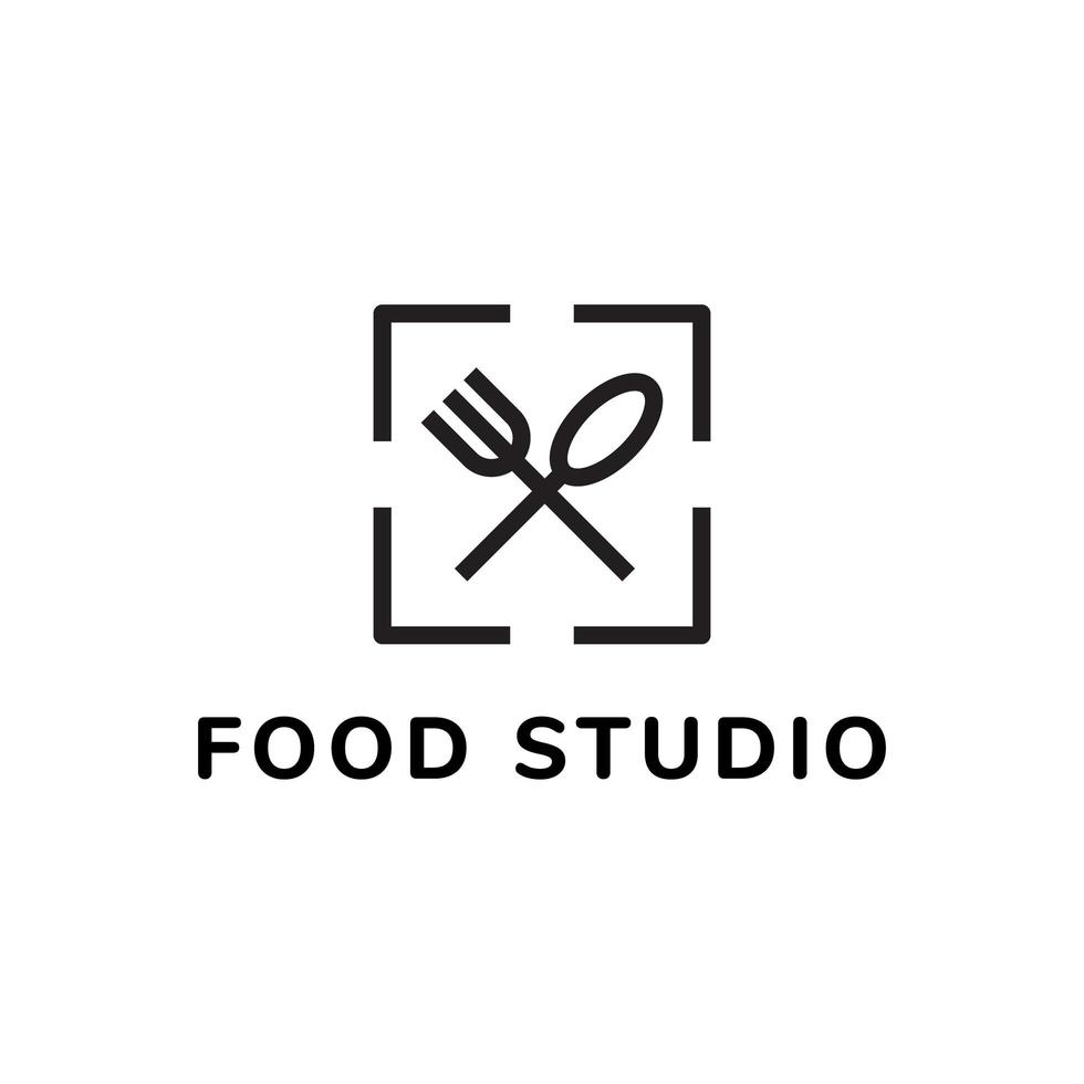 disegno di marchio di vettore dello studio di cibo
