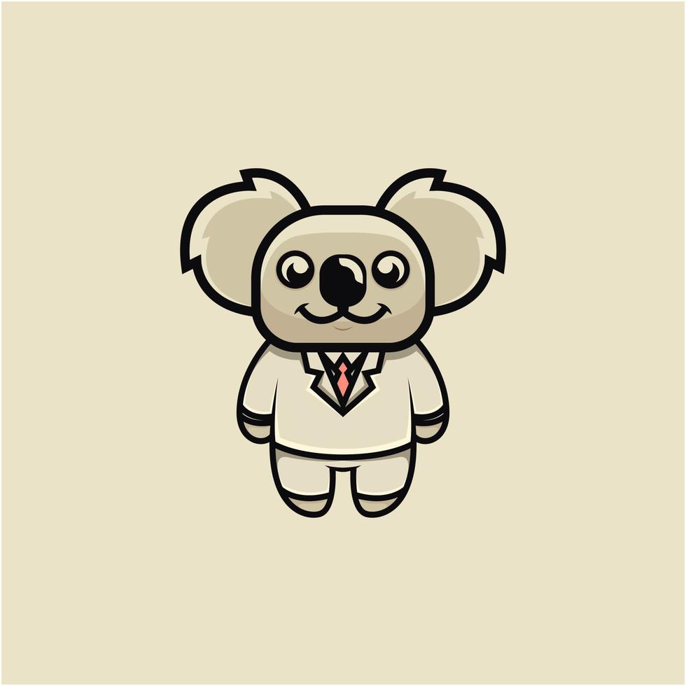 disegno del logo carino koala vettore