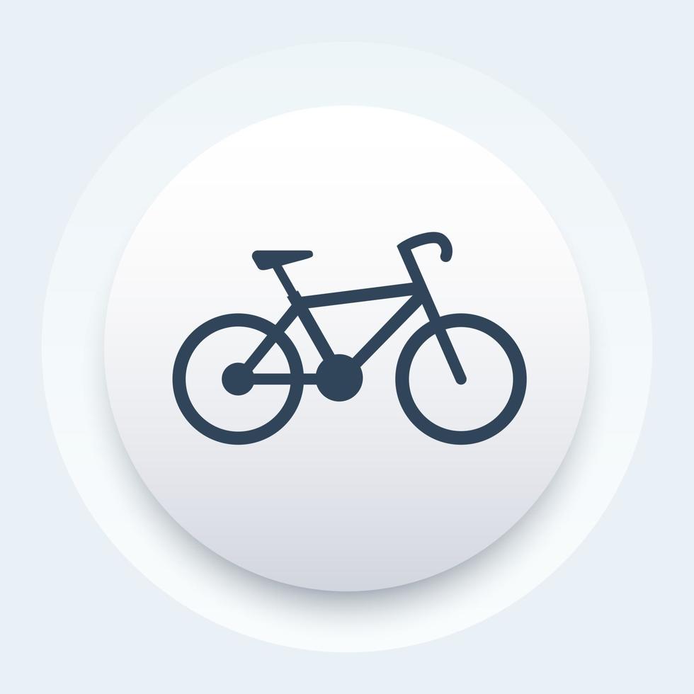 icona della bicicletta, pittogramma del vettore della bicicletta