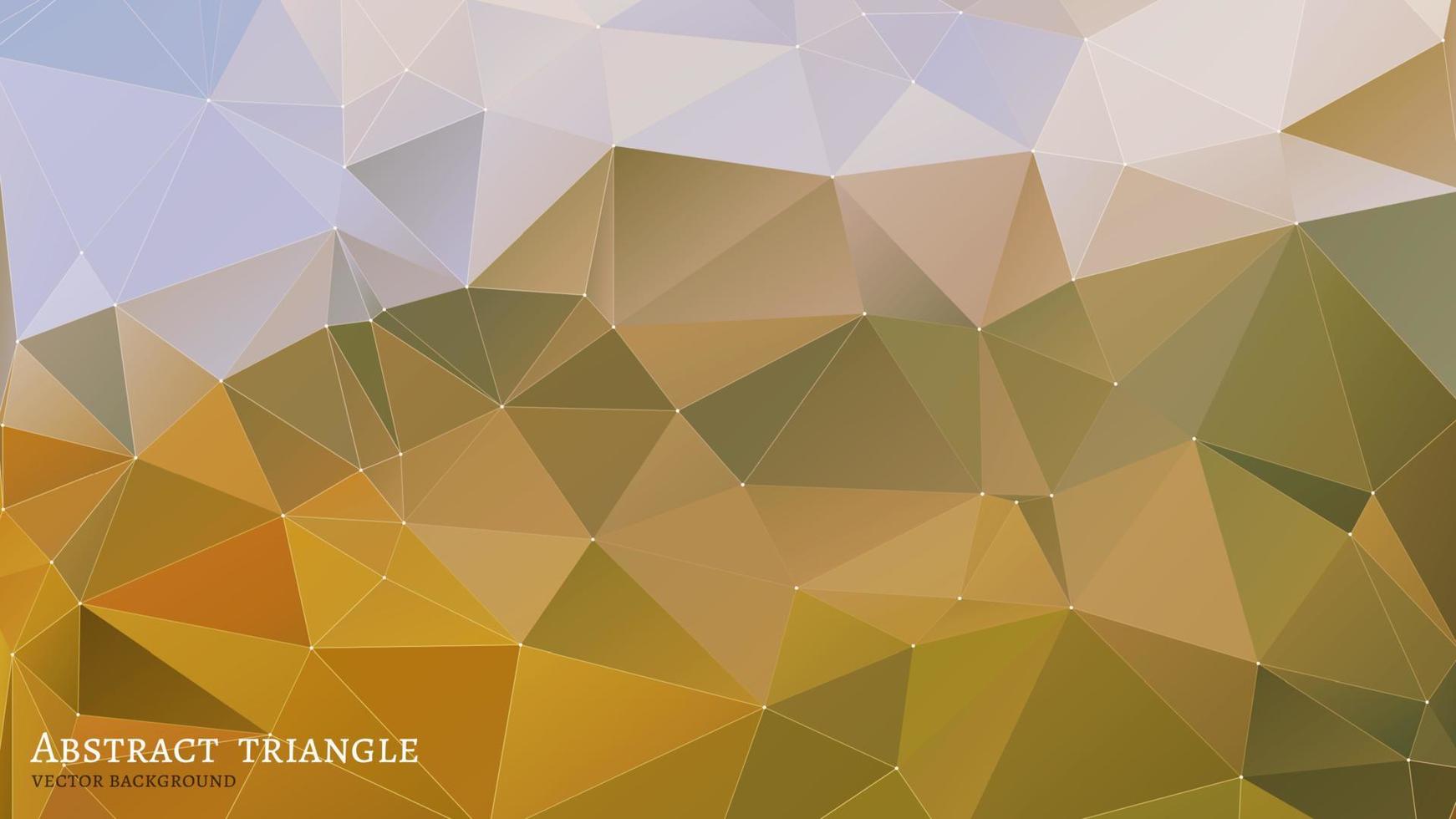 fondo multicolore geometrico astratto del triangolo dell'oro vettore