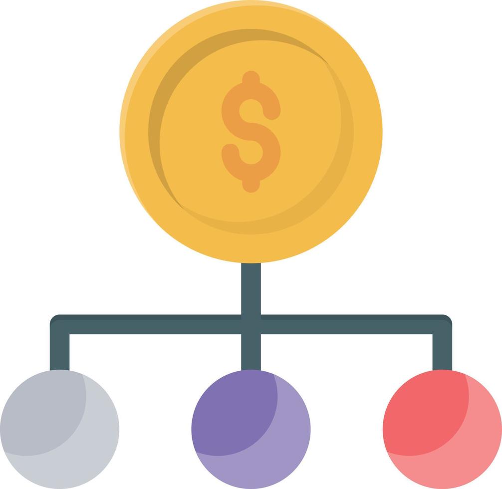 illustrazione vettoriale dollaro su uno sfondo. simboli di qualità premium. icona piatta della linea vettoriale per il concetto o la progettazione grafica.