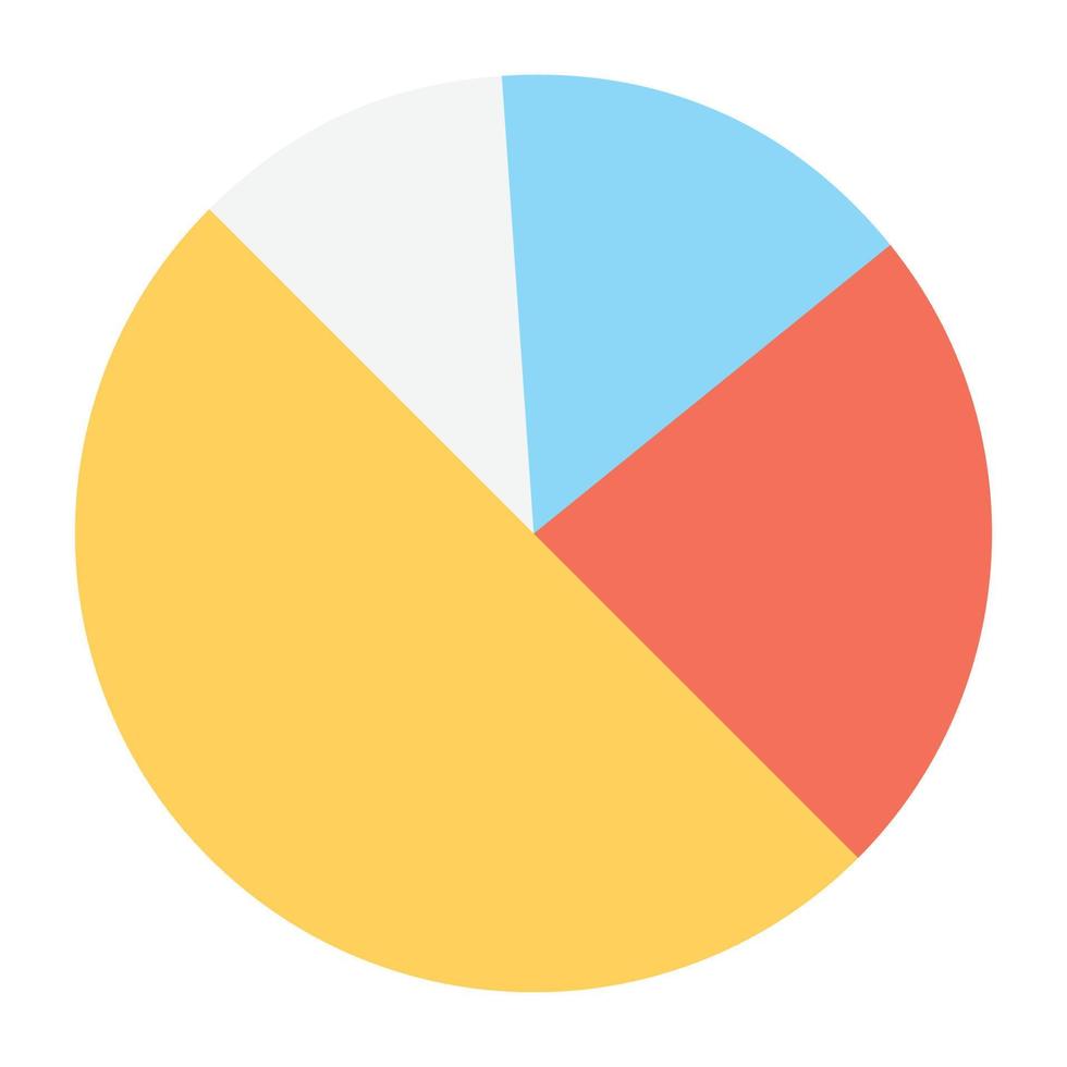 concetti del grafico a torta vettore