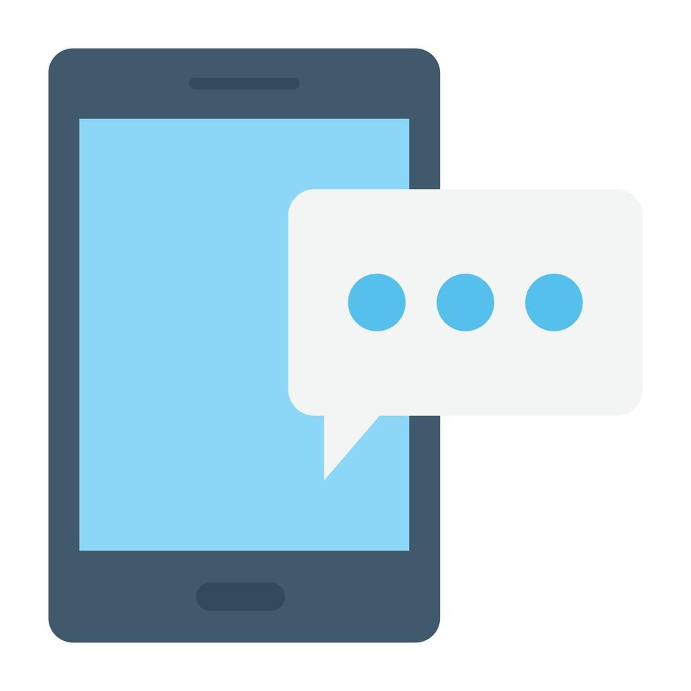 concetti di chat mobile vettore
