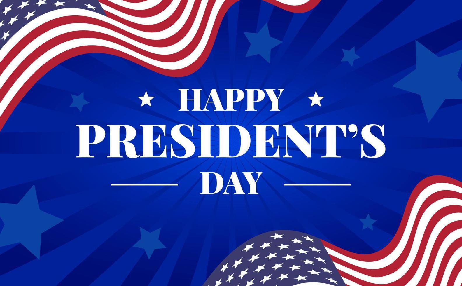 buona giornata dei presidenti negli stati uniti. festa federale in america. celebrato a febbraio. poster, banner web, area spaziale e sfondo vettore