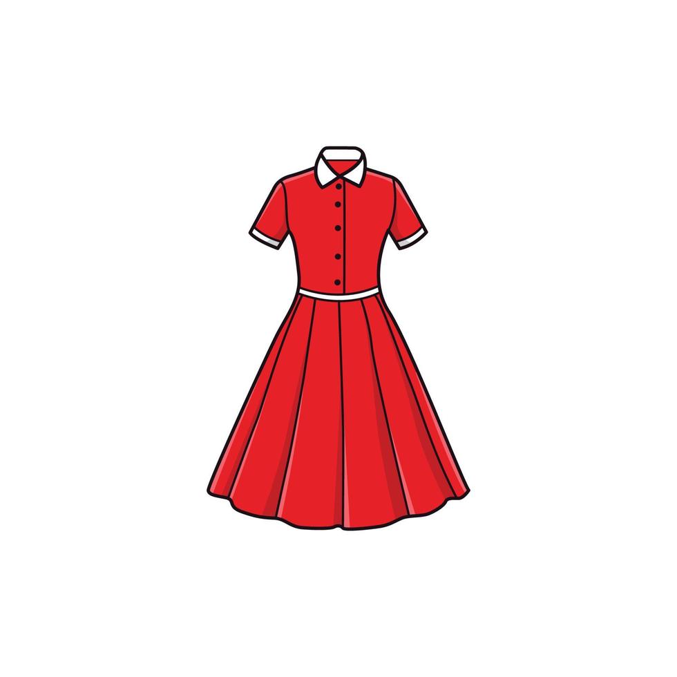grafica vettoriale del vestito