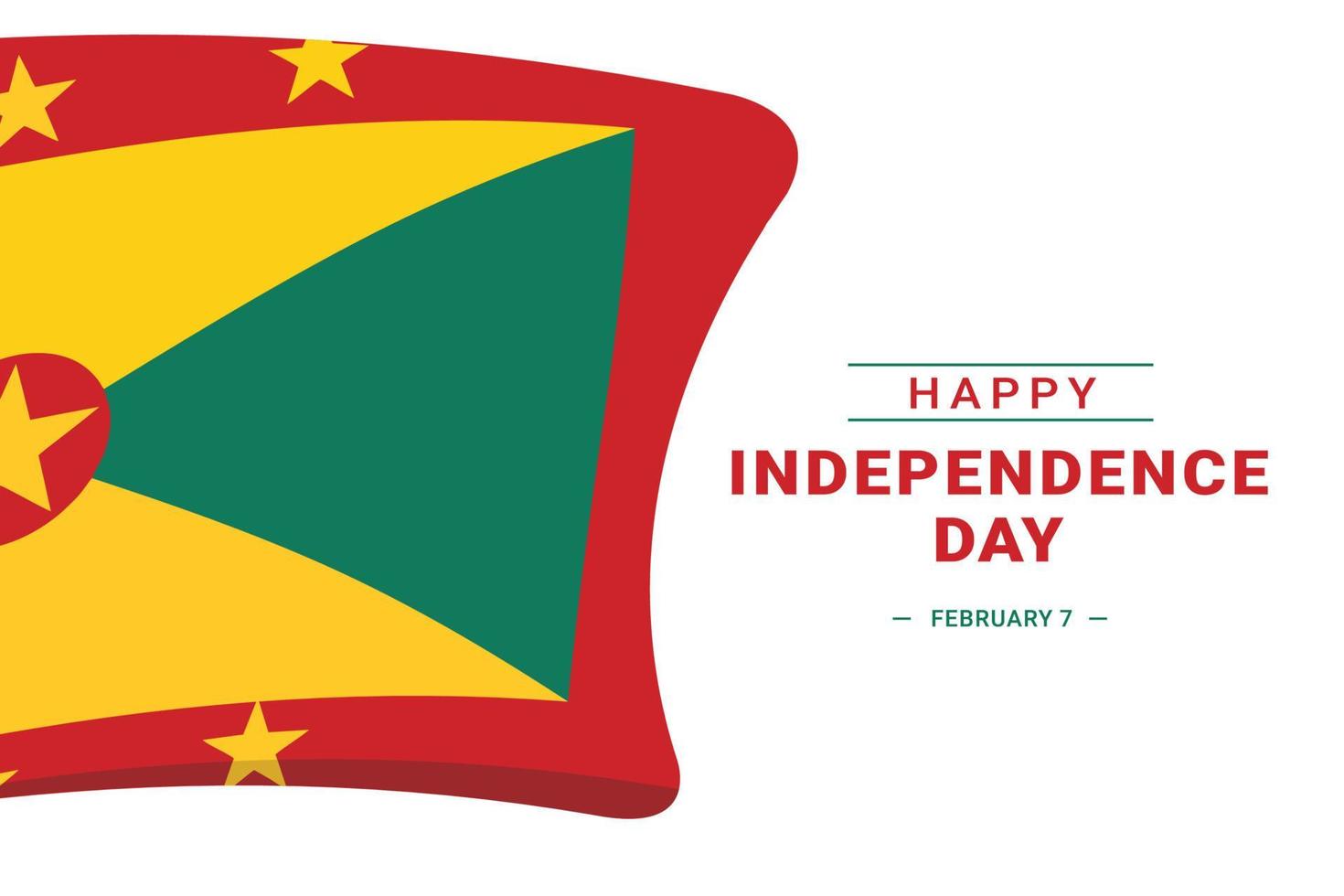 Grenada giorno dell'indipendenza vettore