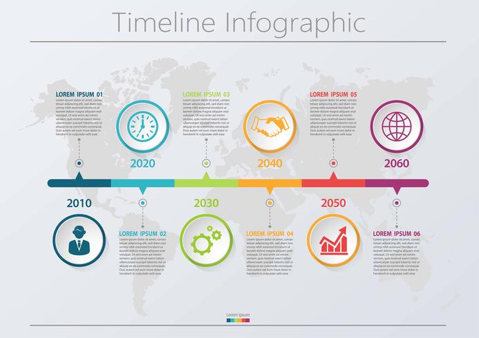 Modello di presentazione aziendale infografica vettore