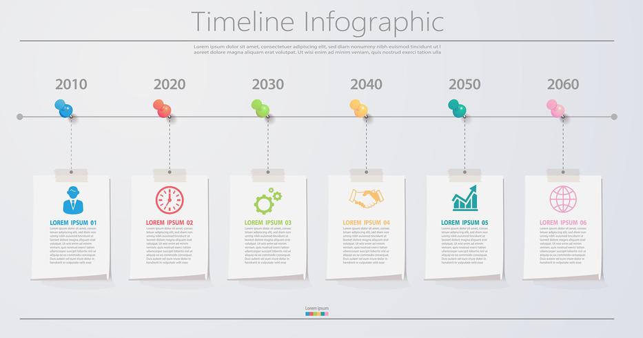 Modello di presentazione aziendale infografica vettore