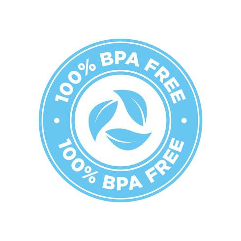 Icona 100% BPA gratuita. vettore