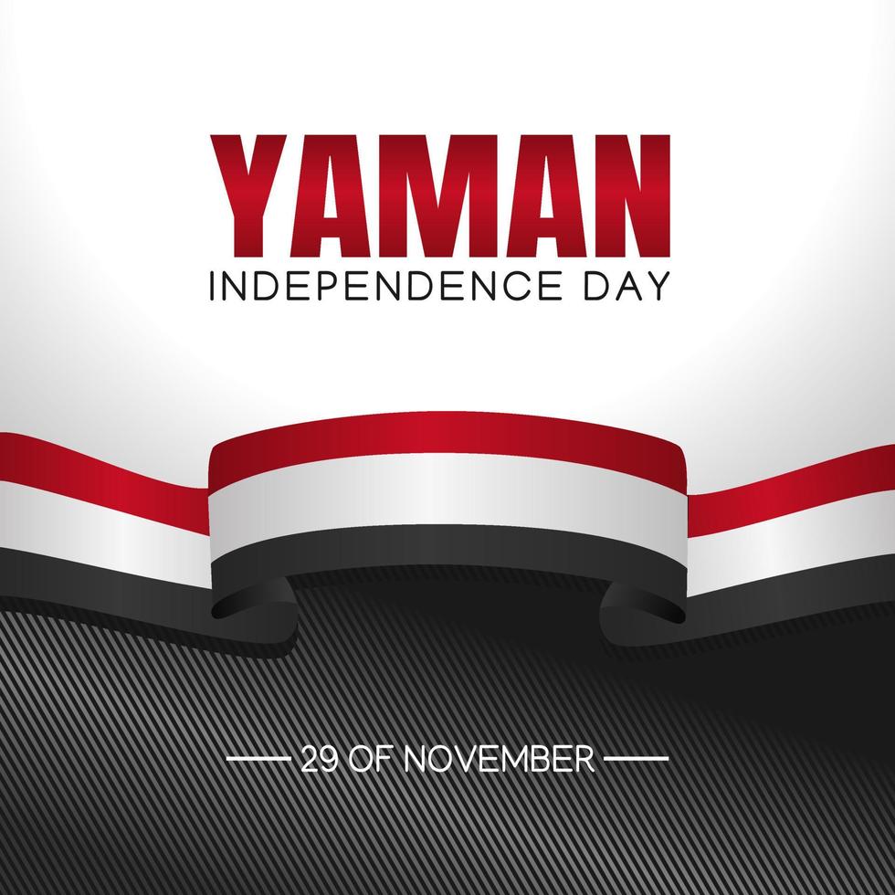 illustrazione vettoriale del giorno dell'indipendenza di yaman
