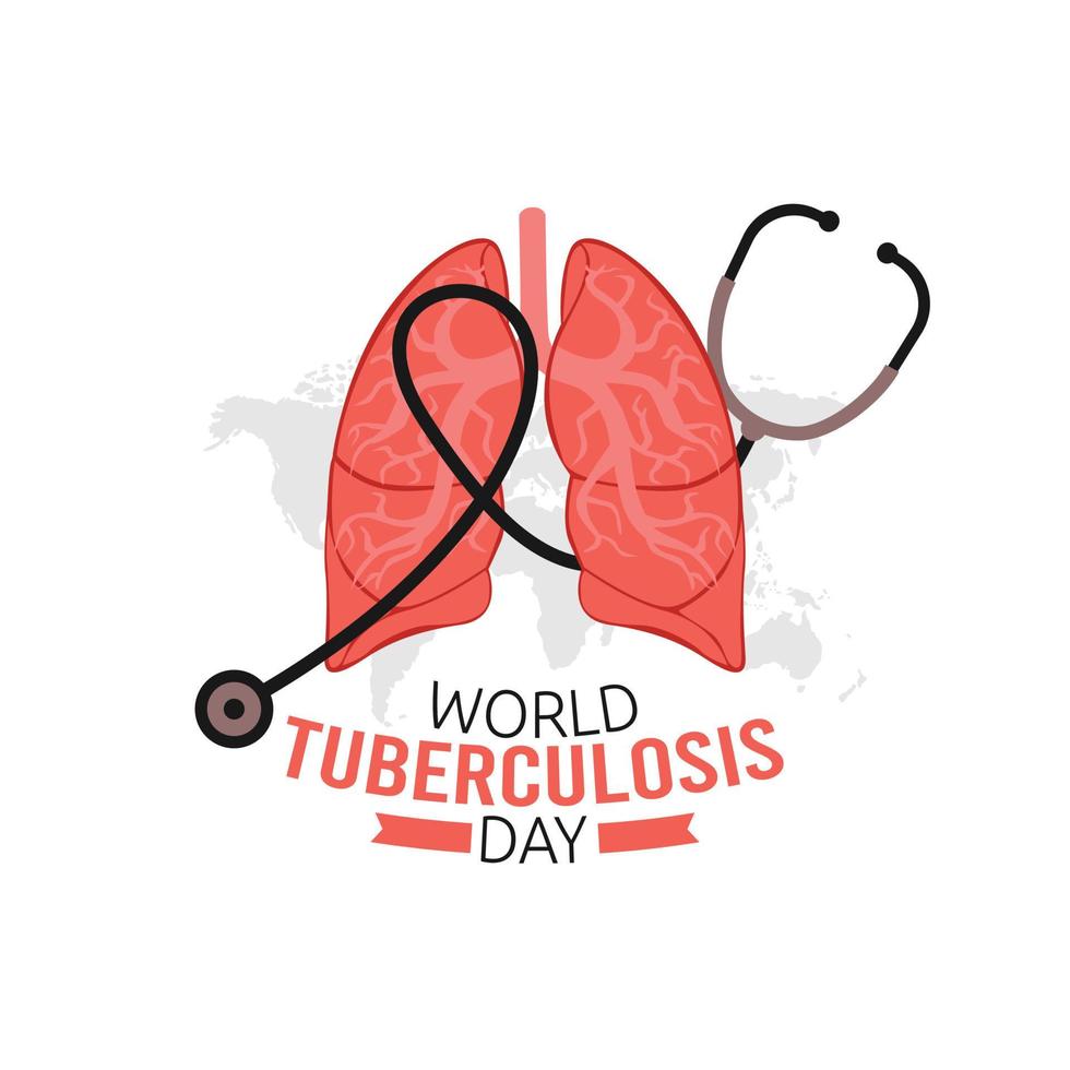 illustrazione vettoriale della giornata mondiale della tubercolosi