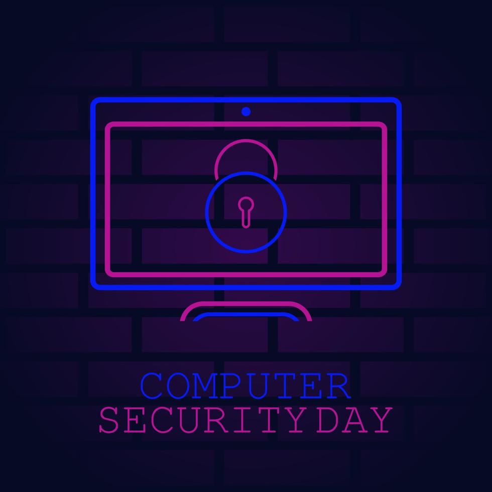 illustrazione vettoriale del giorno della sicurezza informatica