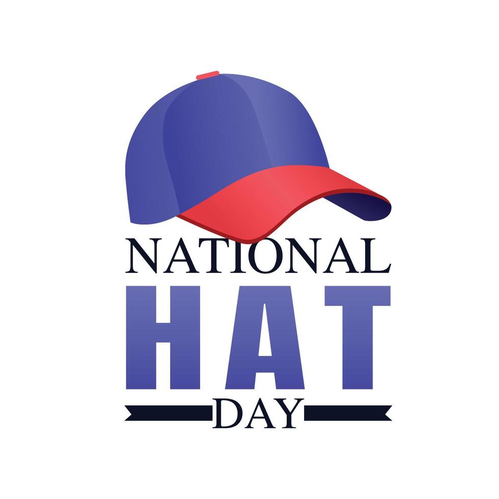 illustrazione vettoriale della giornata nazionale del cappello