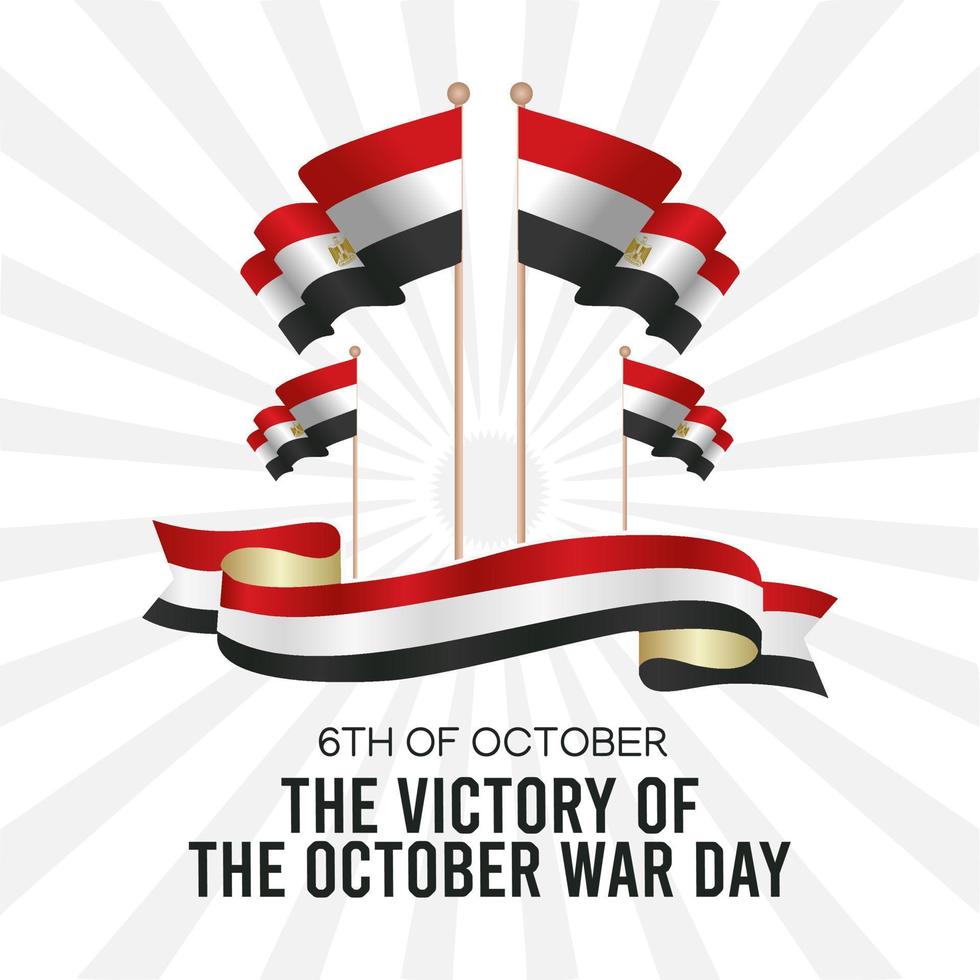 illustrazione vettoriale del giorno della vittoria egitto