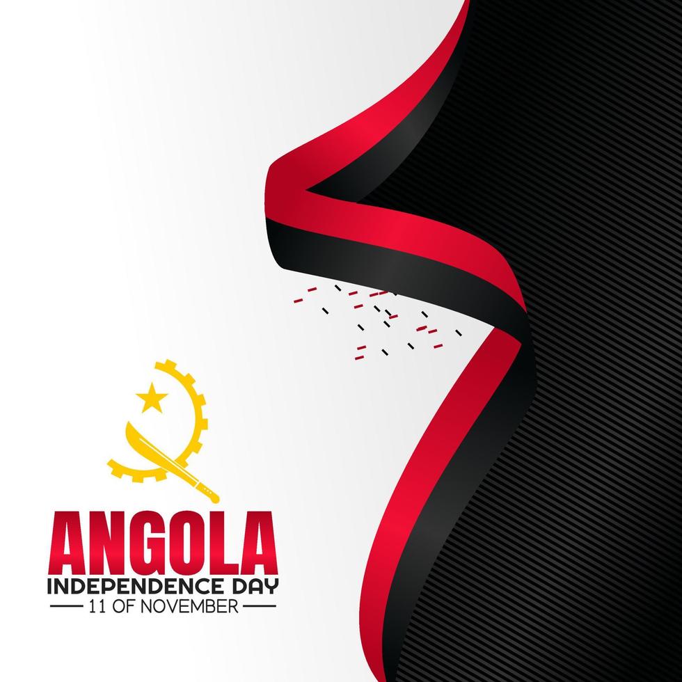 illustrazione vettoriale del giorno dell'indipendenza dell'angola