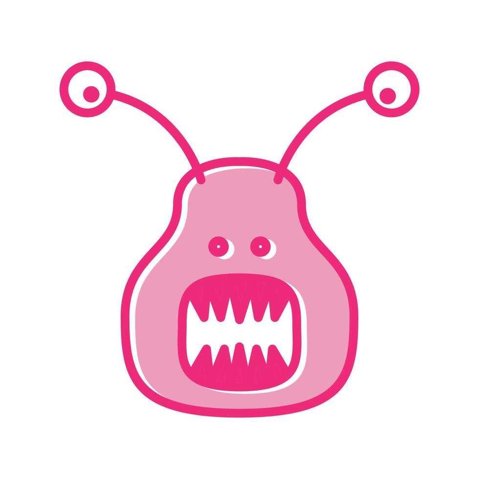 illustrazione grafica vettoriale dell'icona del simbolo del logo del mostro delle lumache