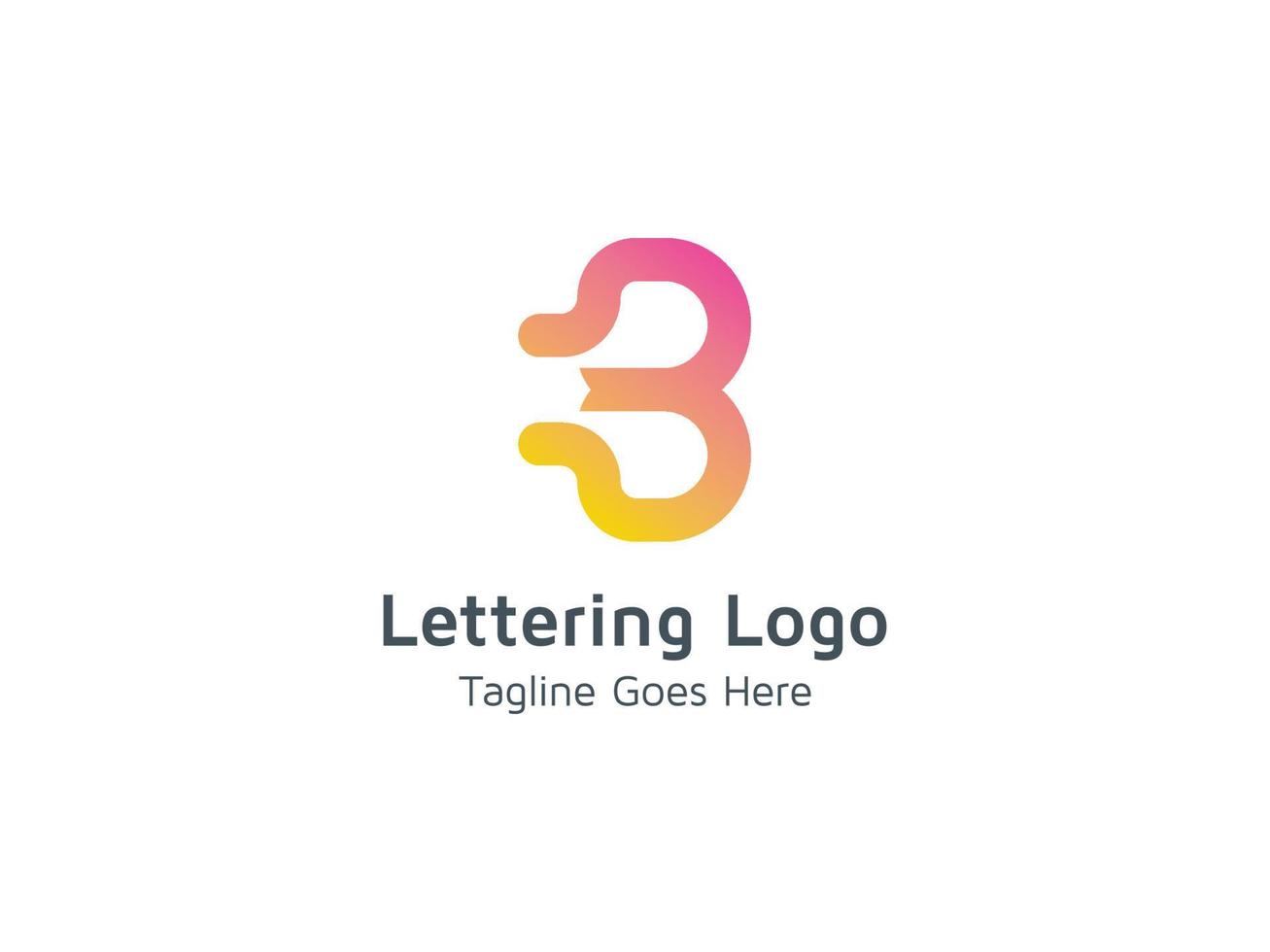 creativo di b logo design template pro vettore gratuito