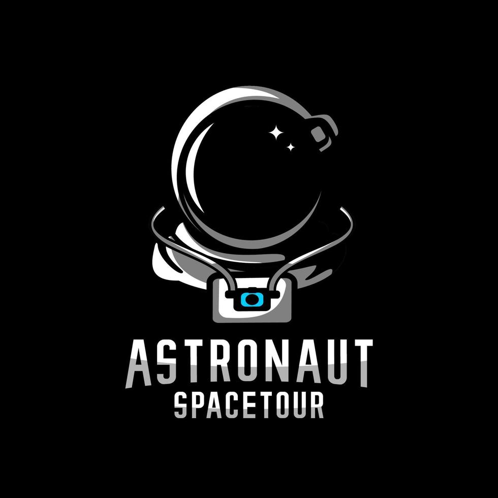 logo astronauta vettore