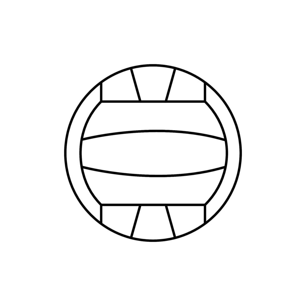 illustrazione dell'icona del profilo di pallavolo su priorità bassa bianca vettore