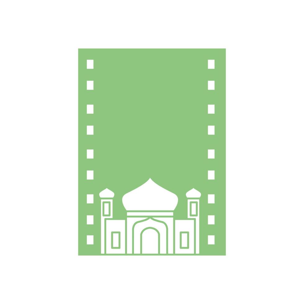 tappeto da preghiera con cupola moschea logo simbolo icona grafica vettoriale illustrazione idea creativa