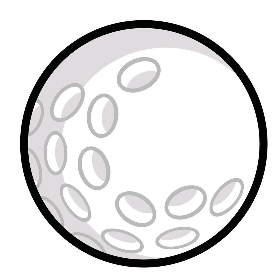 illustrazione della pallina da golf vettore