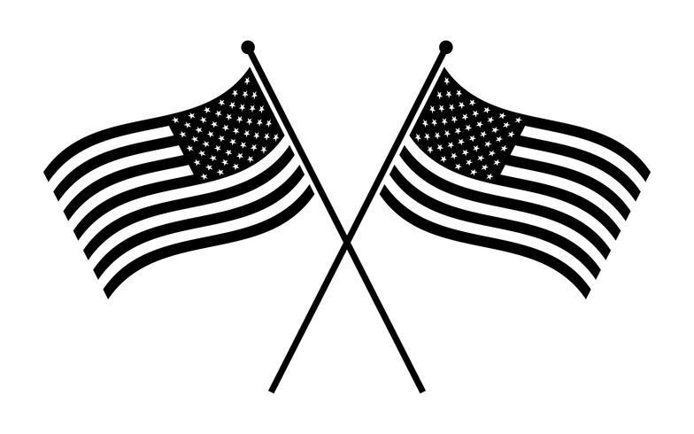 Bandiere americane vettore
