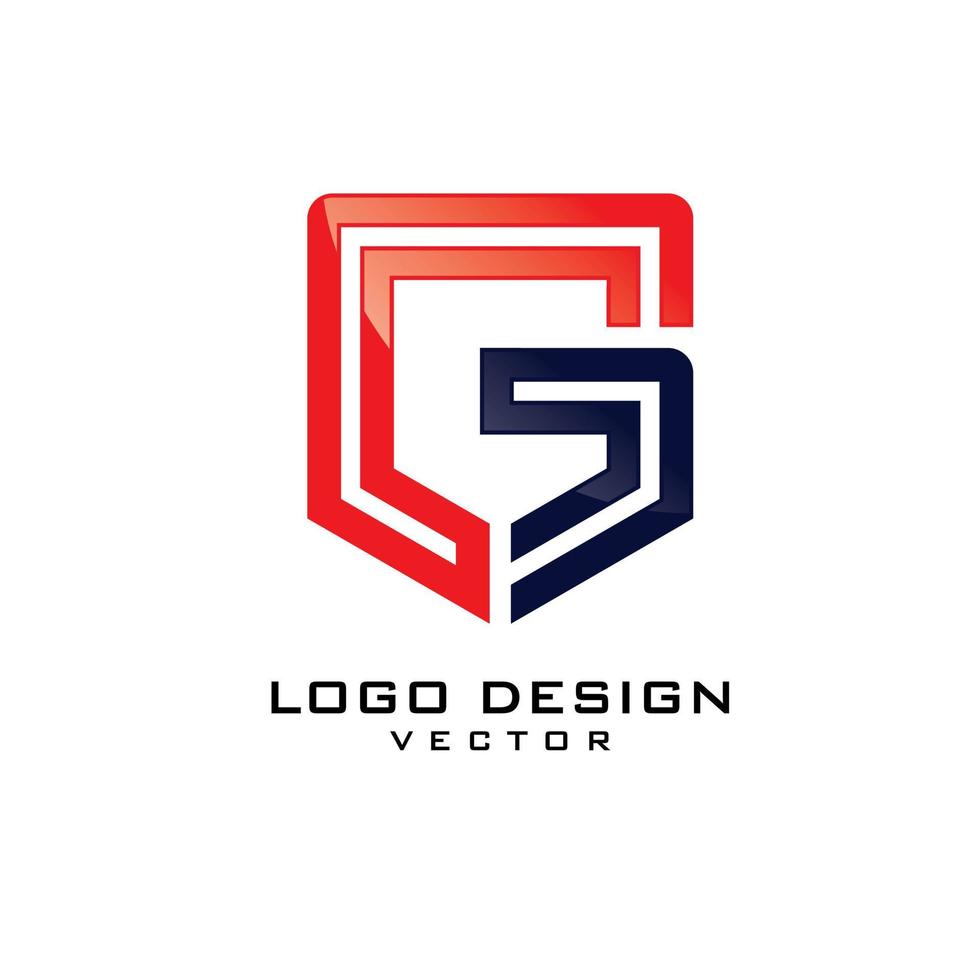 g simbolo logo disegno vettoriale