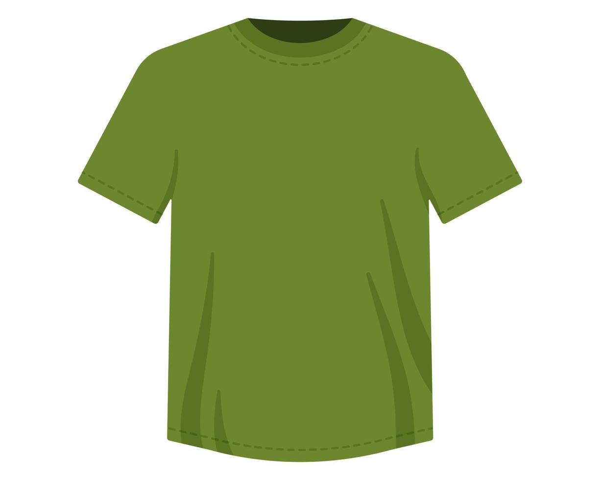 maglietta verde in maglia, uniforme militare. vettore