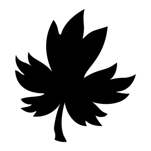 Logo vettoriale foglia d&#39;acero autunno