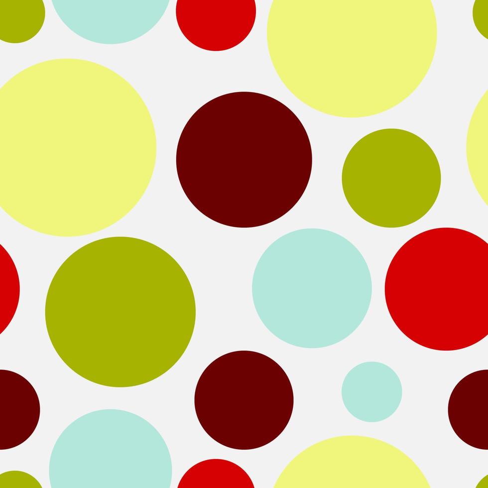 vector seamless pattern.festivo, allegro sfondo a pois. trama irregolare per confezioni, carta da parati, tessuti. giallo, blu, rosso, verde, marrone.