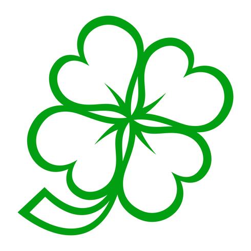 Lucky Irish Clover per il giorno di San Patrizio vettore