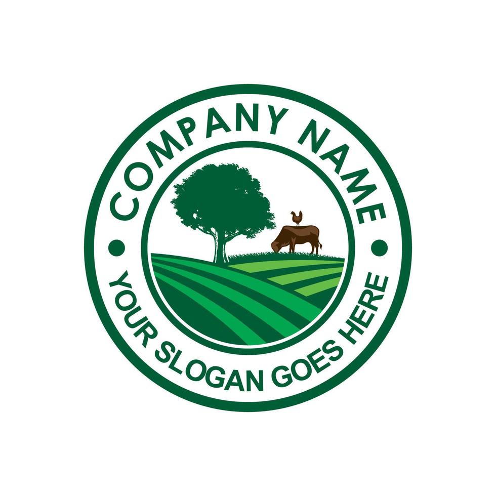 logo della fattoria, vettore logo ambientale