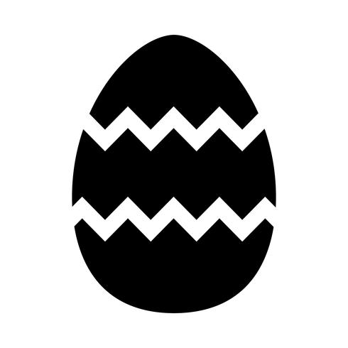 Icona di vettore dell&#39;uovo di Pasqua