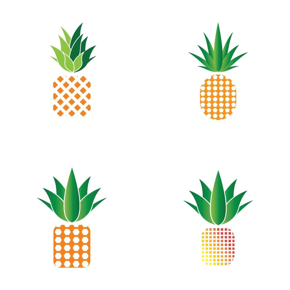 sfondo di illustrazione vettoriale logo ananas