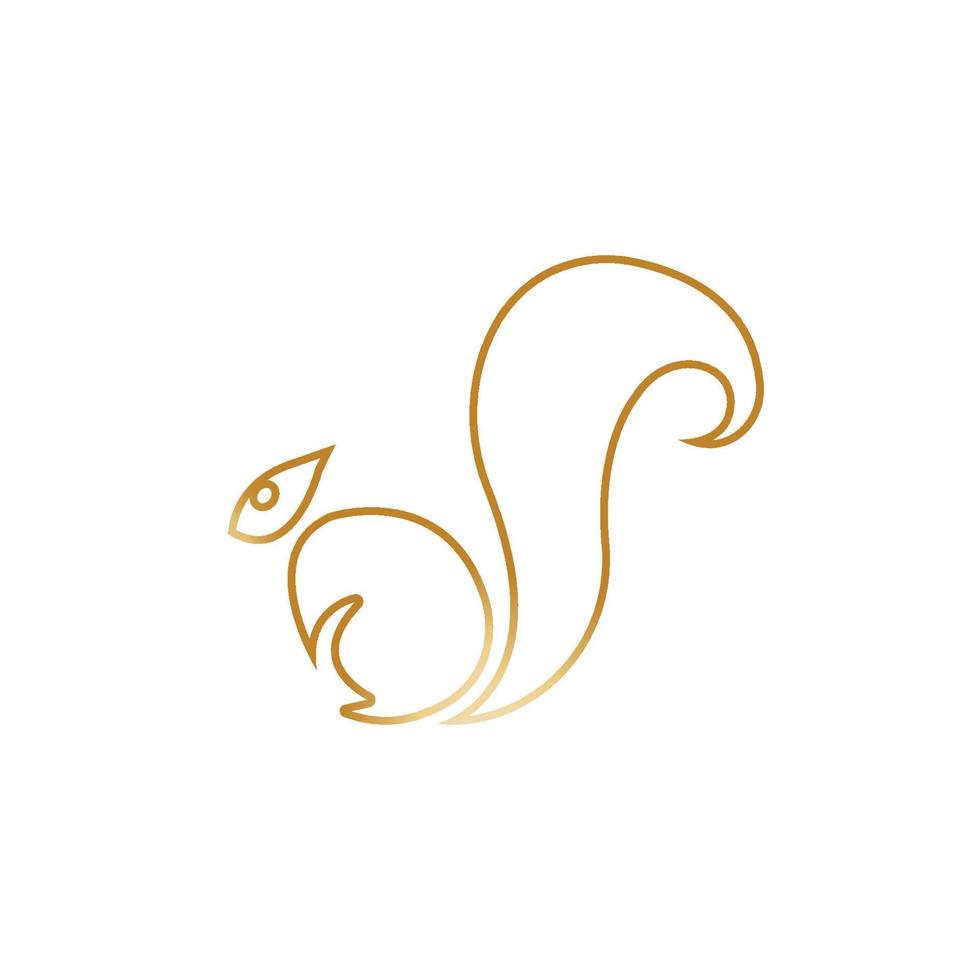 sfondo dell'icona di vettore dell'illustrazione del simbolo dello scoiattolo