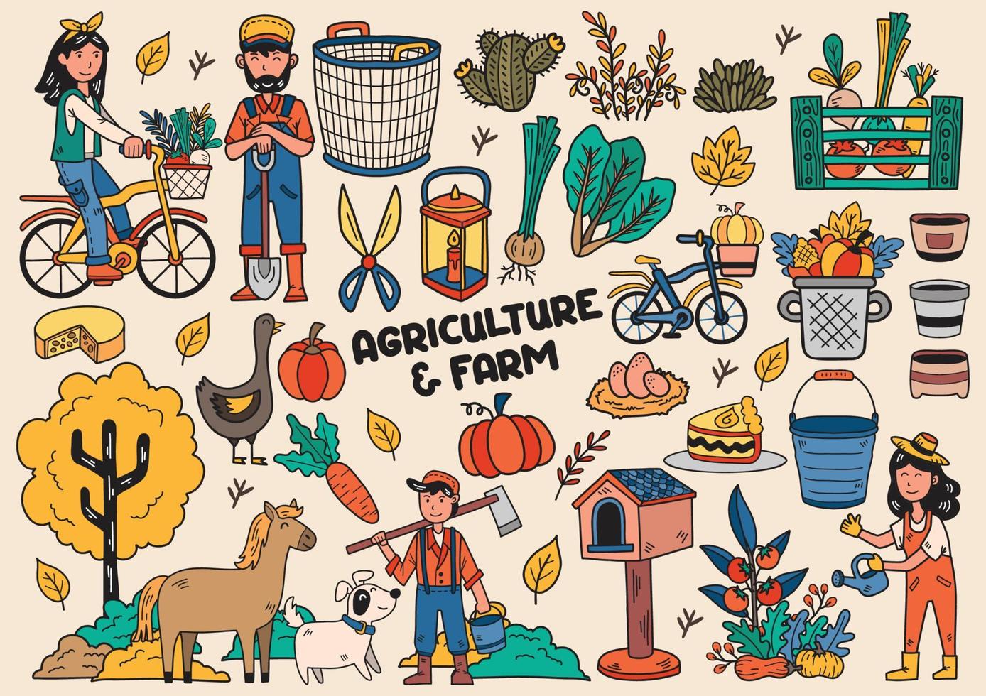 vettore di illustrazione vettoriale agricolo per banner