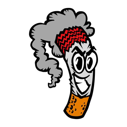 Illustrazione di vettore di fumo di sigaretta