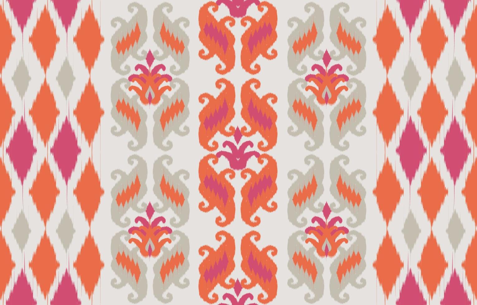 rosa etnico astratto ikat art. modello senza cuciture in stile tribale, popolare e messicano. ornamento di arte geometrica azteca print.design per moquette, carta da parati, abbigliamento, avvolgimento, tessuto, copertura, tessile vettore